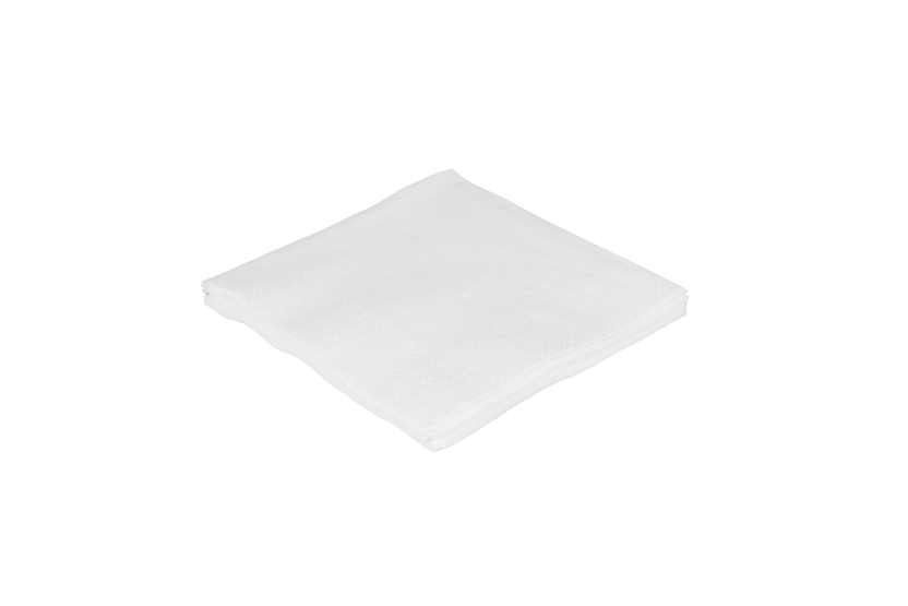Servet 2 laags 1/4 vouw 24x24cm papier wit 4000st