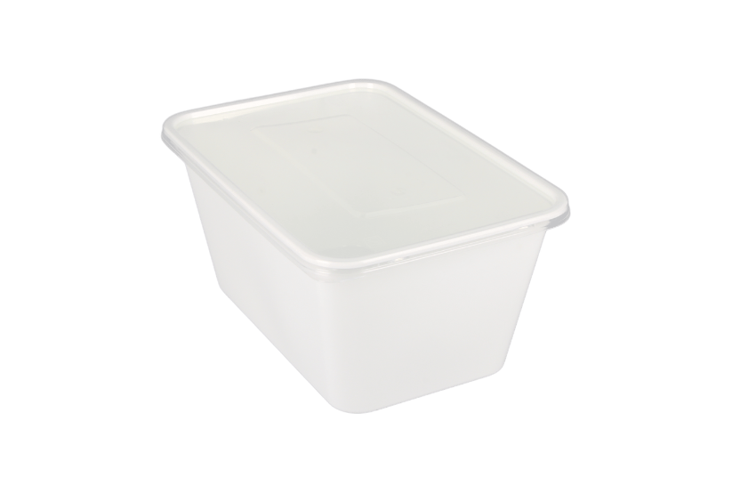 [1519988554-1] Maaltijdbak PP 1000ml wit 500st