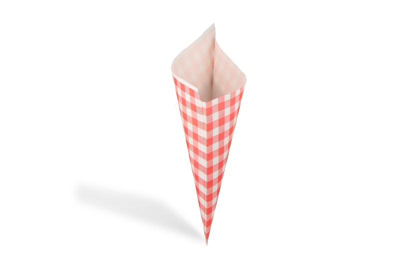 Puntzak K17 - 17cm boerenbont geruit 3150st