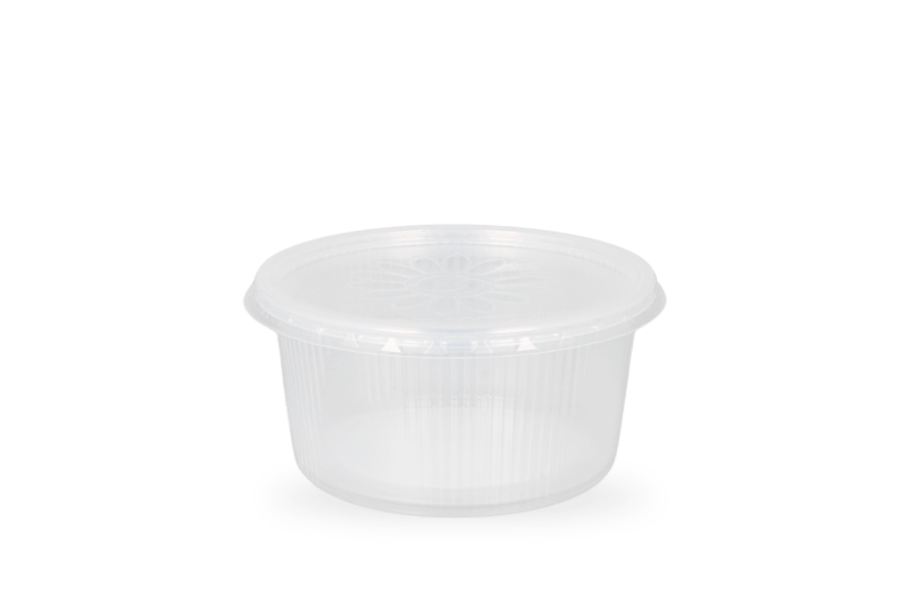 Rond bakje + deksel PP 250ml 101mm 250st