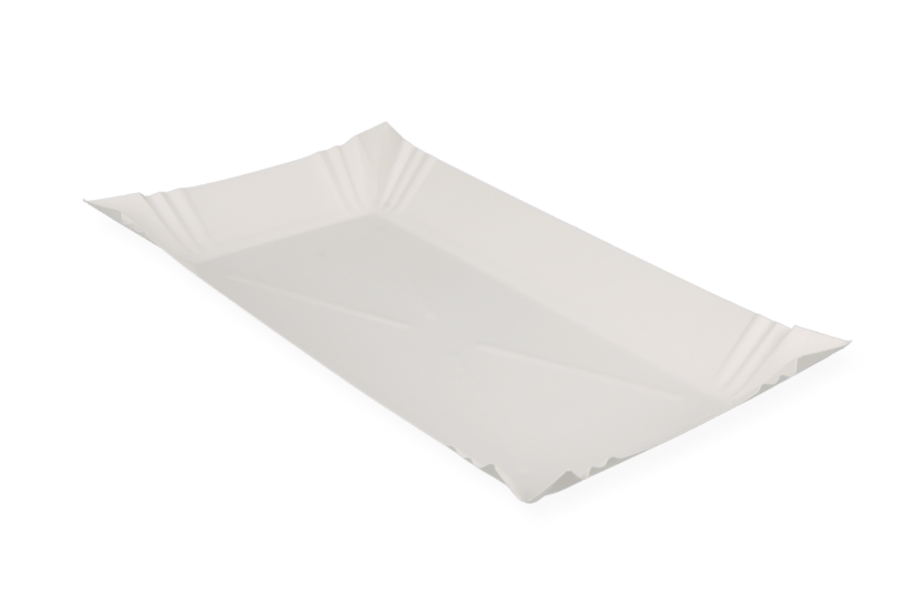 [1519925081] Kartonnen schaaltje 140x250mm wit 1500st