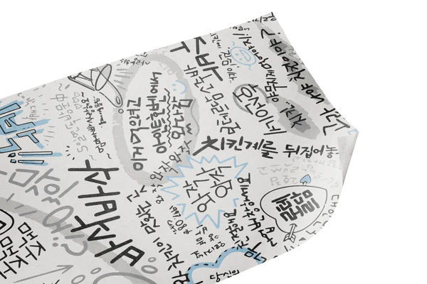 Bedrukte Vetvrij Papier