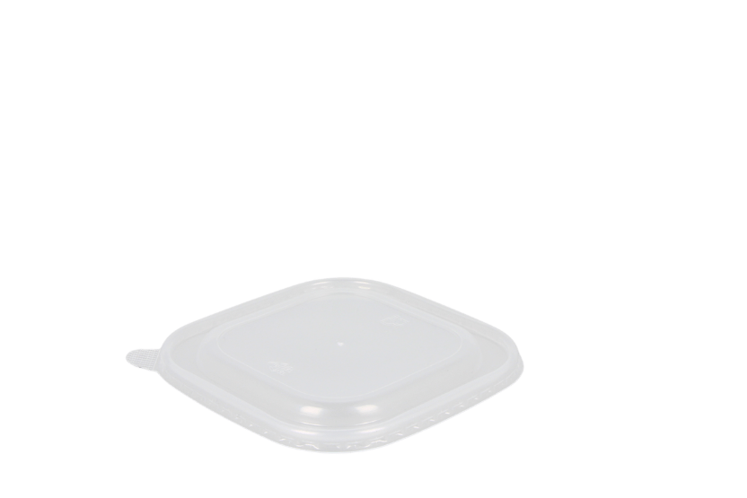 Vierkante transparante deksel 500ml-650ml 300st