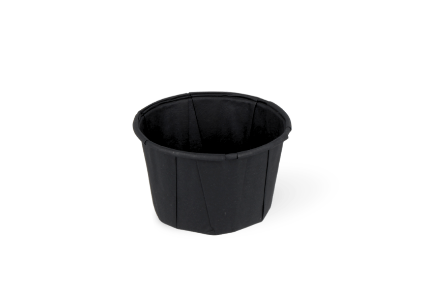 Souffle sausbakje papier zwart 60ml 2oz 5000st