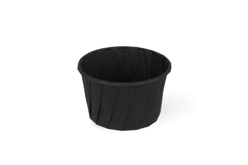 Souffle sausbakje papier zwart 100ml 3,25oz 2000st