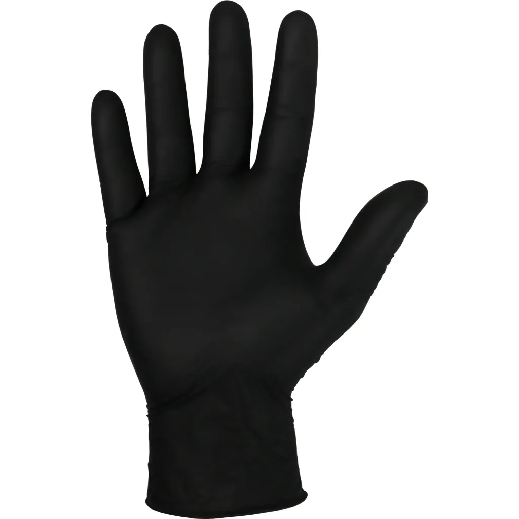 [CF1303] Nitril Wegwerphandschoen Poedervrij Zwart M - 3,5 gr 100/doos