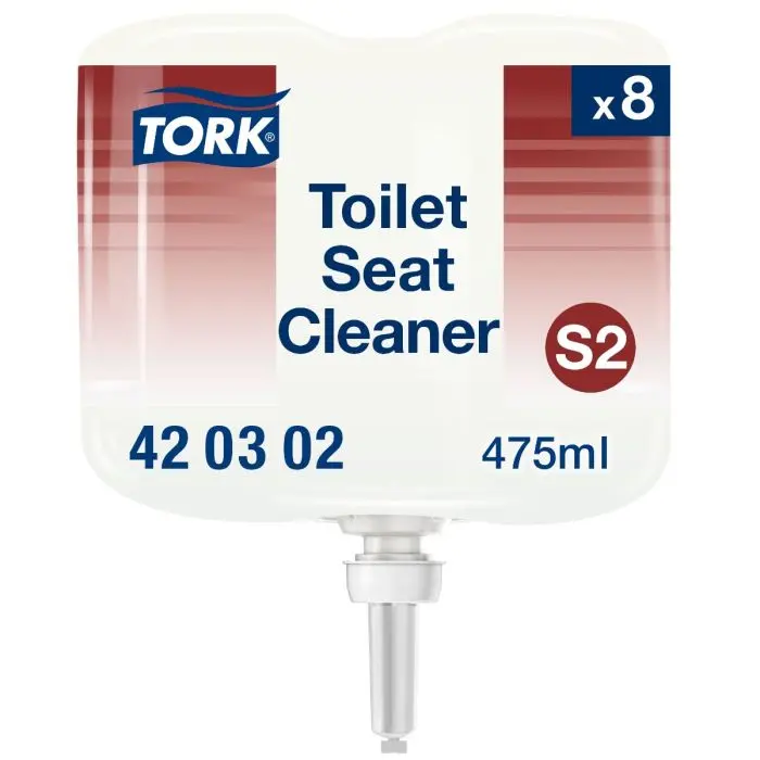 [420302] Handzeep 8x475ml liter TORK S2 Toilet Seat Cleaner 420302