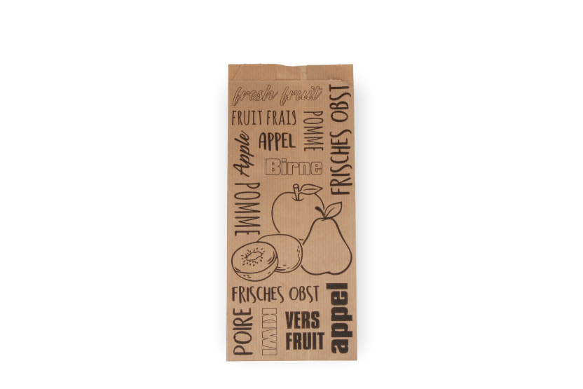 Fruitzak 0,5 pond 10/18x23cm kraft papier 2450st