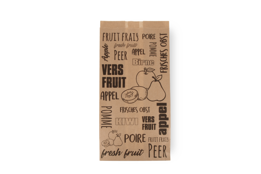 Fruitzak 2 pond 16/26x32cm kraft papier 1200st