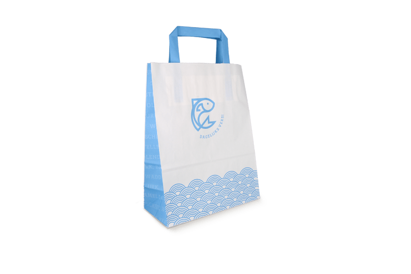 [1519925038] Papieren tassen Klein Vis 70 gr. 22+10x28cm 250st