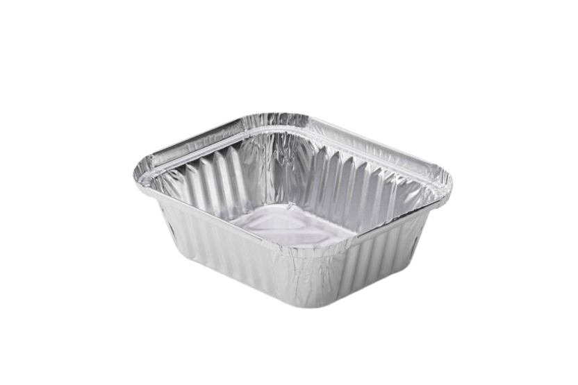 Aluminium bakje 145x120x40mm 470ml R28L 1000st