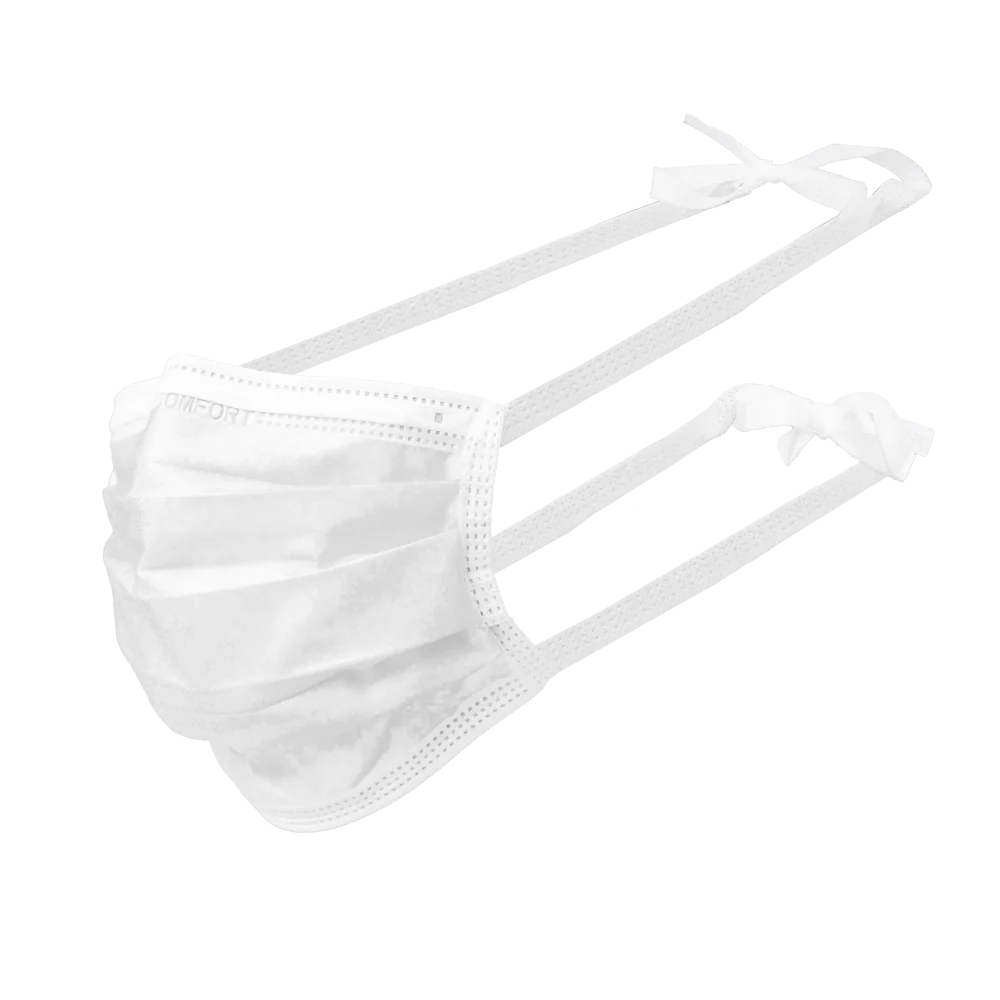 [02101-W] Wit Mondmasker Koord 50/doos, type IIR, Med-Comfort 02101-W