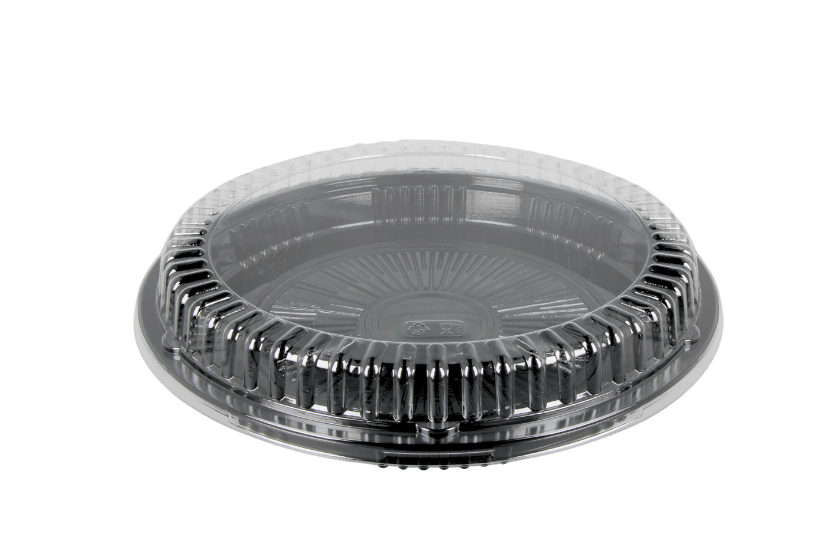 Sushi tray SY-54 + deksel rond Ø320mm Zwart 100st
