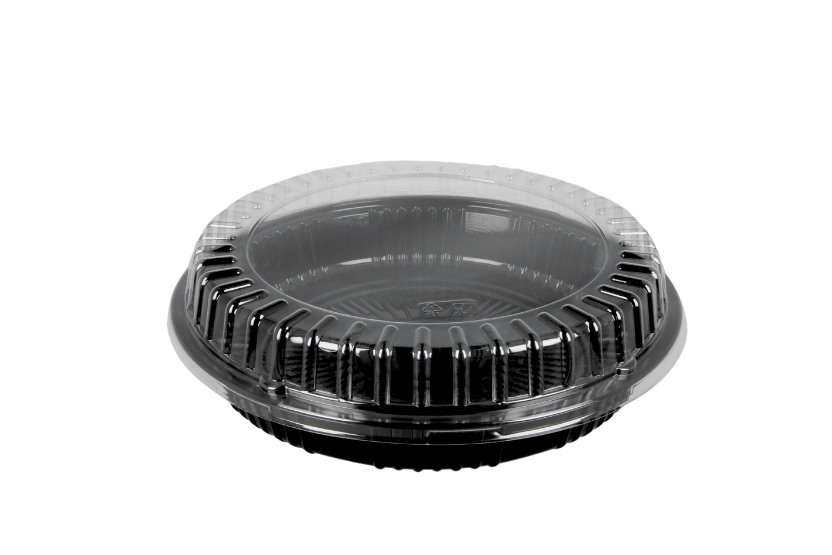Sushi tray SY-53 + deksel rond Ø280mm Zwart 100st