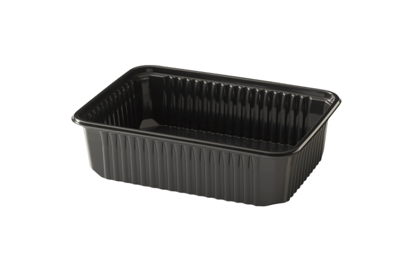 [15122002] Maaltijdbak PP 750ml zwart RE180-48.02 300st