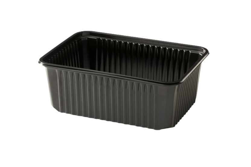 [15122004] Maaltijdbak PP 1000ml zwart RE180-64.02 300st