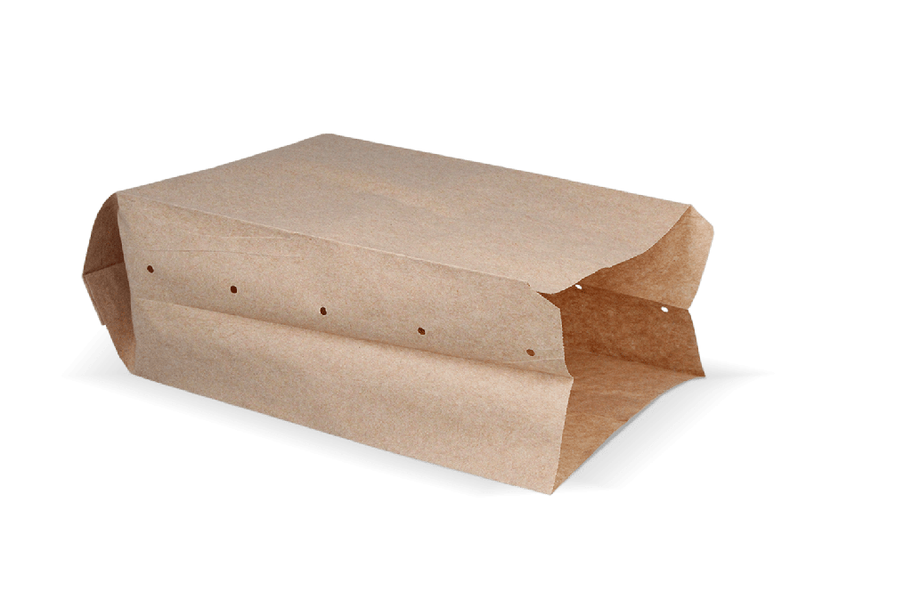 Snackzakken nr 28 (2 pond) Kraft 55gr geperforeerd | 10kg 991st