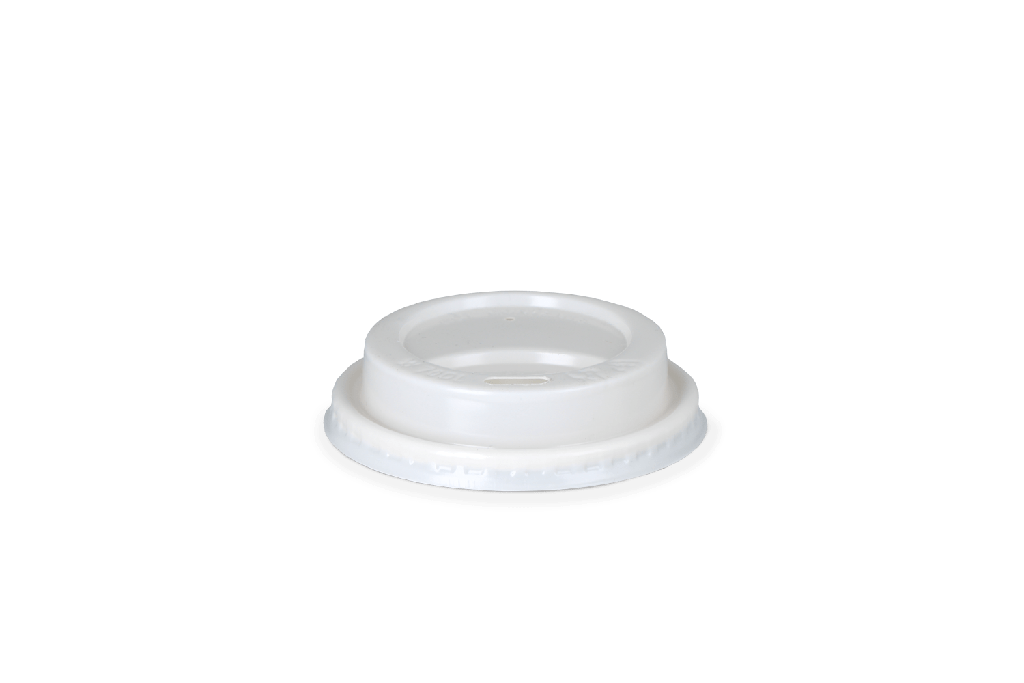 Koffiebeker deksels wit Ø70mm 1000st