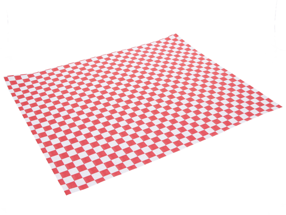 Vetvrij papier 31x38cm hamburgervellen boerenbont geruit BIO 4000st