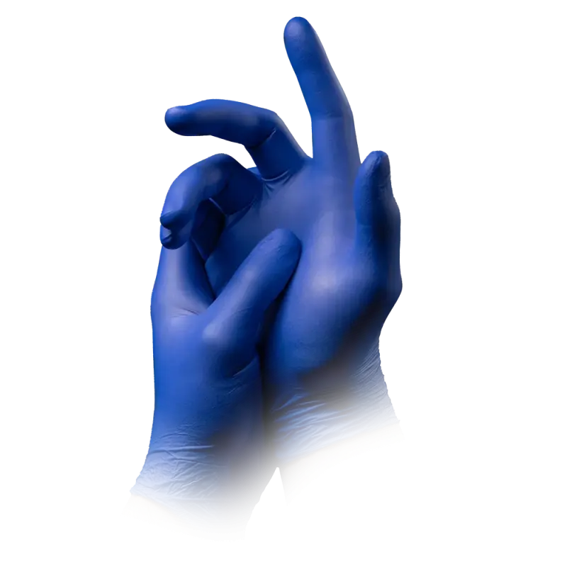 Nitril Wegwerphandschoen Poedervrij Kobalt Blauw Pura Comfort XS 100/doos 215-008