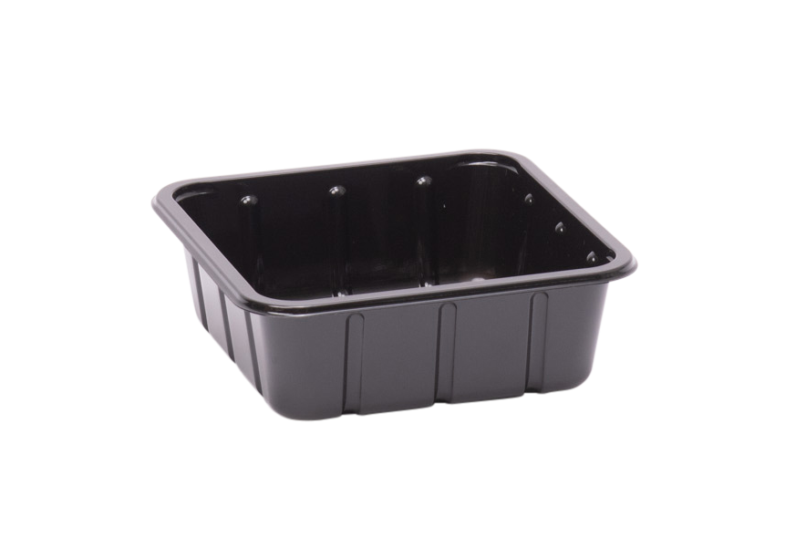 [2335130130] APET KS 60 M schaal zwart  formaat 130 x 130 x 35 mm 1.000st