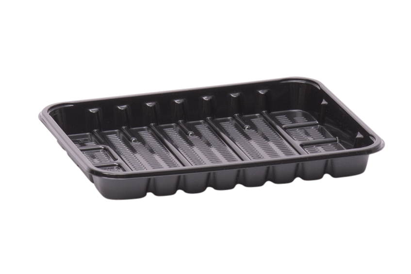 [2320183135Z] APET KS 70 L schaal zwart formaat 183 x 135 x 20 mm 1.000st