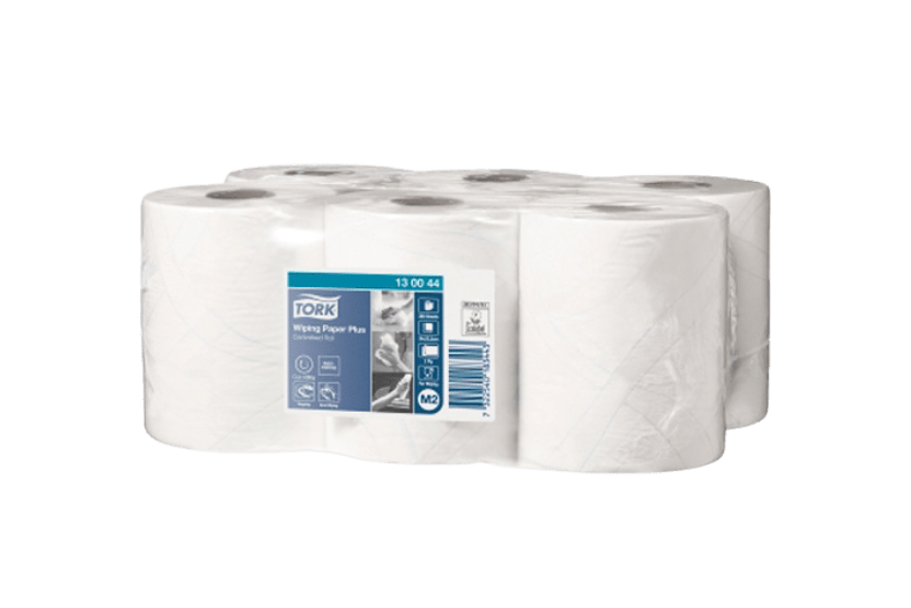 [15140211] Tork® M2 Wiping Plus Poetspapier Multifunctioneel 6x368 vellen Wit (130044) 6st