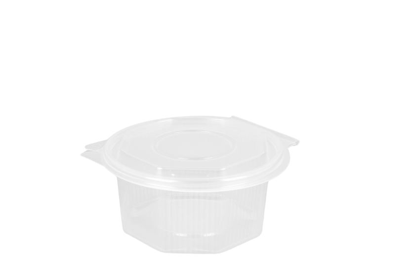 [1519925175] Ripboxx Saladebak met klapdeksel 500ml 500st