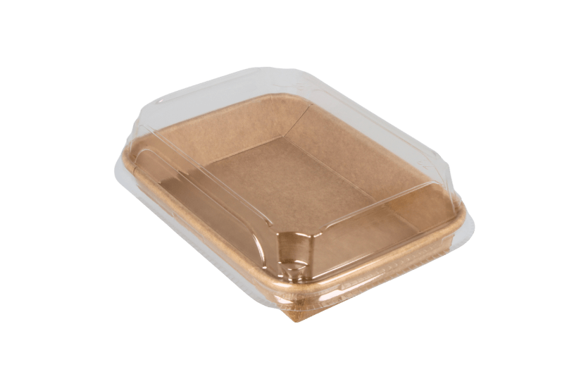 [1519925121] Sushi tray karton TA-03 + deksel 165x115x25 Kraft 300st