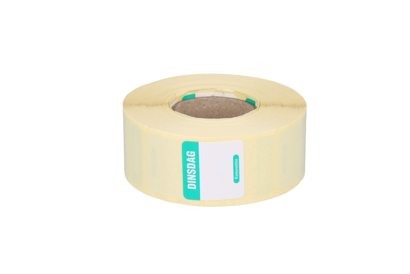 [1519925181] Daglabel DINSDAG 25x25mm turquoise (HACCP) 1000st