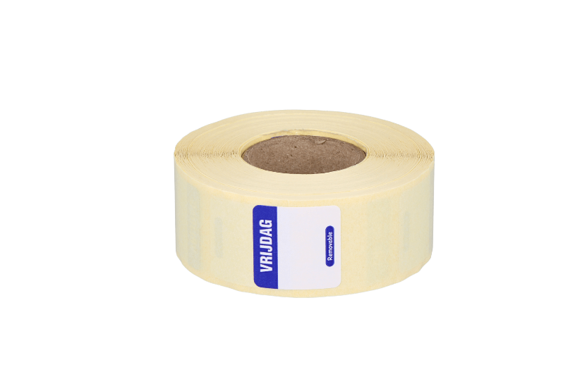 Daglabel VRIJDAG 25x25mm donkerblauw (HACCP) 1000st