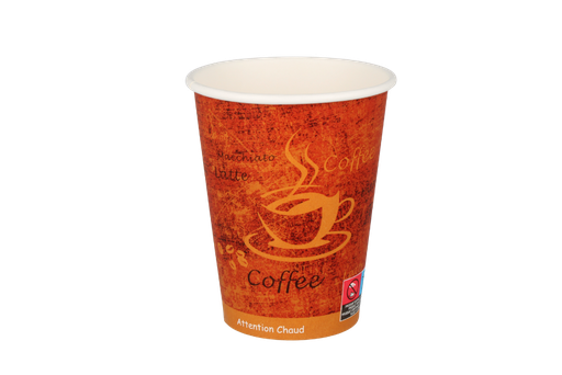 [1519926080] Kartonnen koffiebeker 340cc 12oz espresso gold (21804) 1000st