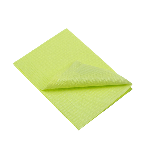 [09027-LIME] Dental patiënt servetten, 33 x 45 cm, lime 4x125 09027-LIME