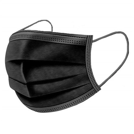 [02420-SCH] Zwart masker 50/doos, type IIR, Med-Comfort