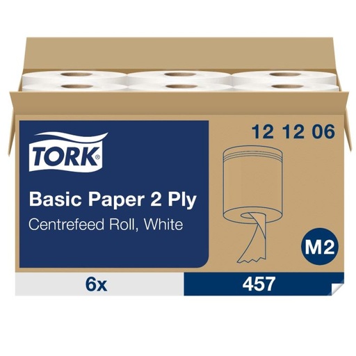[121206] Tork 121206 6rollen Universal 310 M2-rol 2laags wit 160 mtr x 20cm