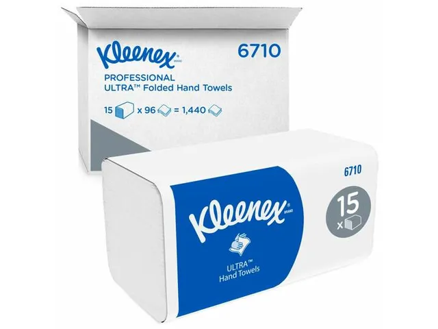 [6710] Kleenex 6710 1440st Ultra handdoeken l-vouw 3-Laags wit