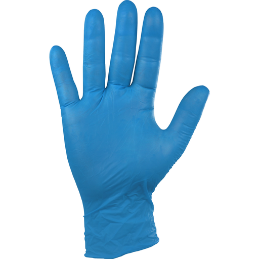 [3800] Latex Wegwerphandschoen Gepoederd Blauw M 100/doos