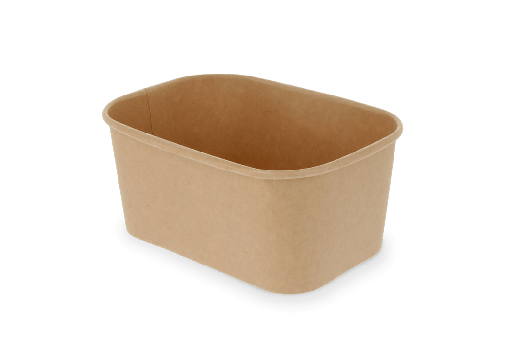 [1519988185] Maaltijdbak karton 1000ml Kraft 300st