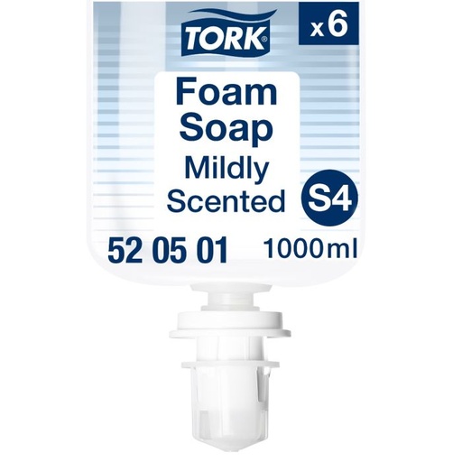 [520501] Handzeep 6x1 liter TORK S4 Schuim Soap Mild 520501