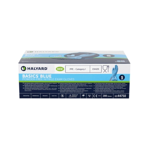 [44753] Halyard BASICS* Blauw Nitril Exam Wegwerphandschoenmaat XL, 1700st