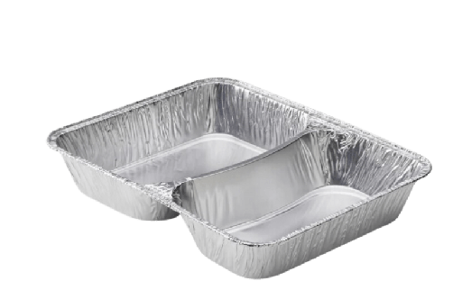 [151150010] Aluminium 2-vaks schaal 227x177x39mm R808G 1000st