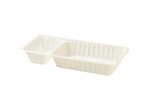 [151280013-1] Frietbakje A22 (A9+1) laag wit 1000st