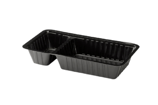 [151280108-2] Frietbakje A12+1 sausvak zwart 750st