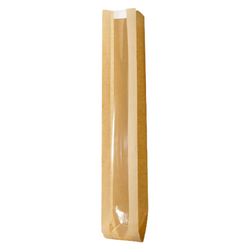[15170016] Broodzak met venster 10+18x58cm kraft 1000st