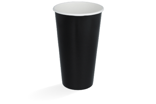 [1519987083] Milkshakebeker groot 560ml 20oz zwart karton 500st