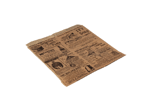 [1519987263] Hamburger zakje 16x16.5cm krant vetvrij papier BIO 5000st