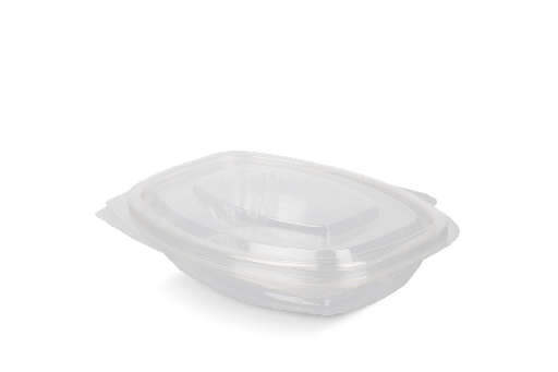 [1519987330-2] Saladebakje met klapdeksel 250 ml BIO 300st