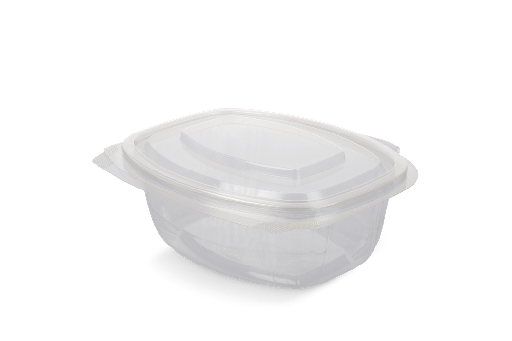 [1519987332-1] Saladebakje met klapdeksel 500 ml BIO 300st