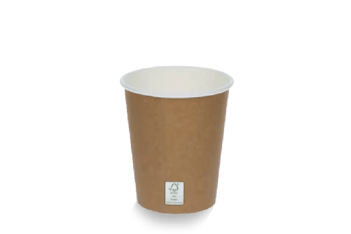 [1519987433] Kartonnen koffiebeker 230cc 8oz kraftlook 1000st