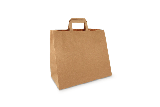 [1519987495] Papieren tassen Groot kraft 32+16x27cm BIO 250st